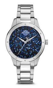 Bulova Blue Dial Silver Band Watch with Harley Davidson Logo Bulova Harley-Davidson Stainless Steel Strap Analog  main image 3
