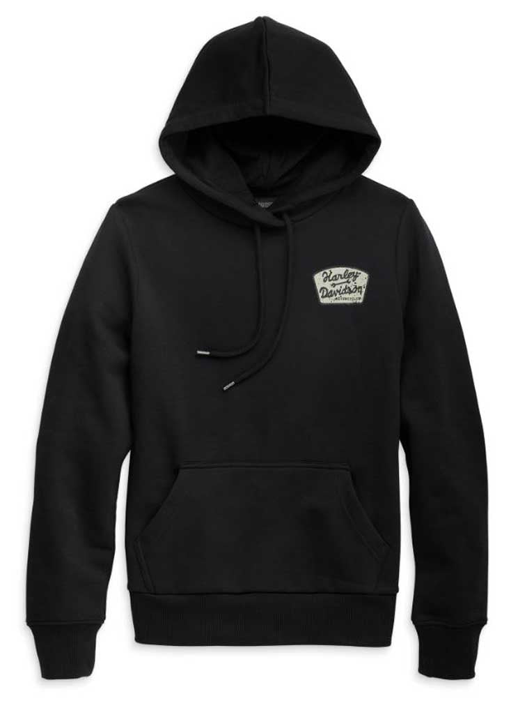 Harley-Davidson® Women's Special Machinist Pullover Hoodie - Black