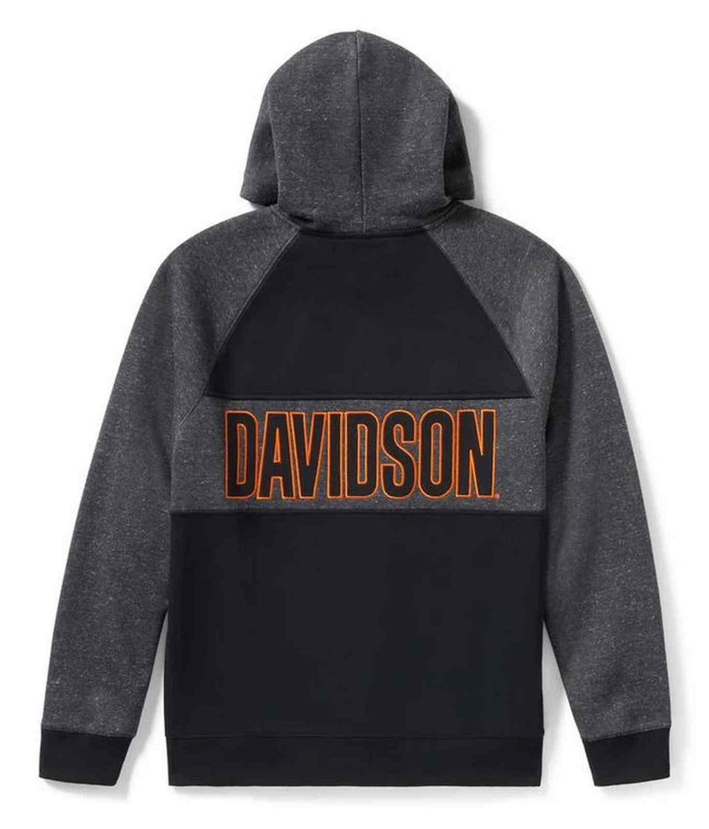 Harley-Davidson® Men's Bar Font Colorblocked Pullover Hoodie