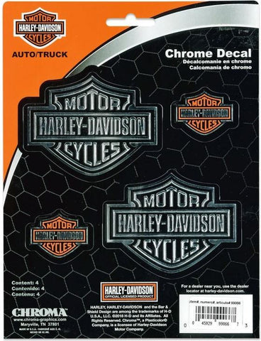 Harley-Davidson Bar & Shield 4 Piece Decal Sticker Set