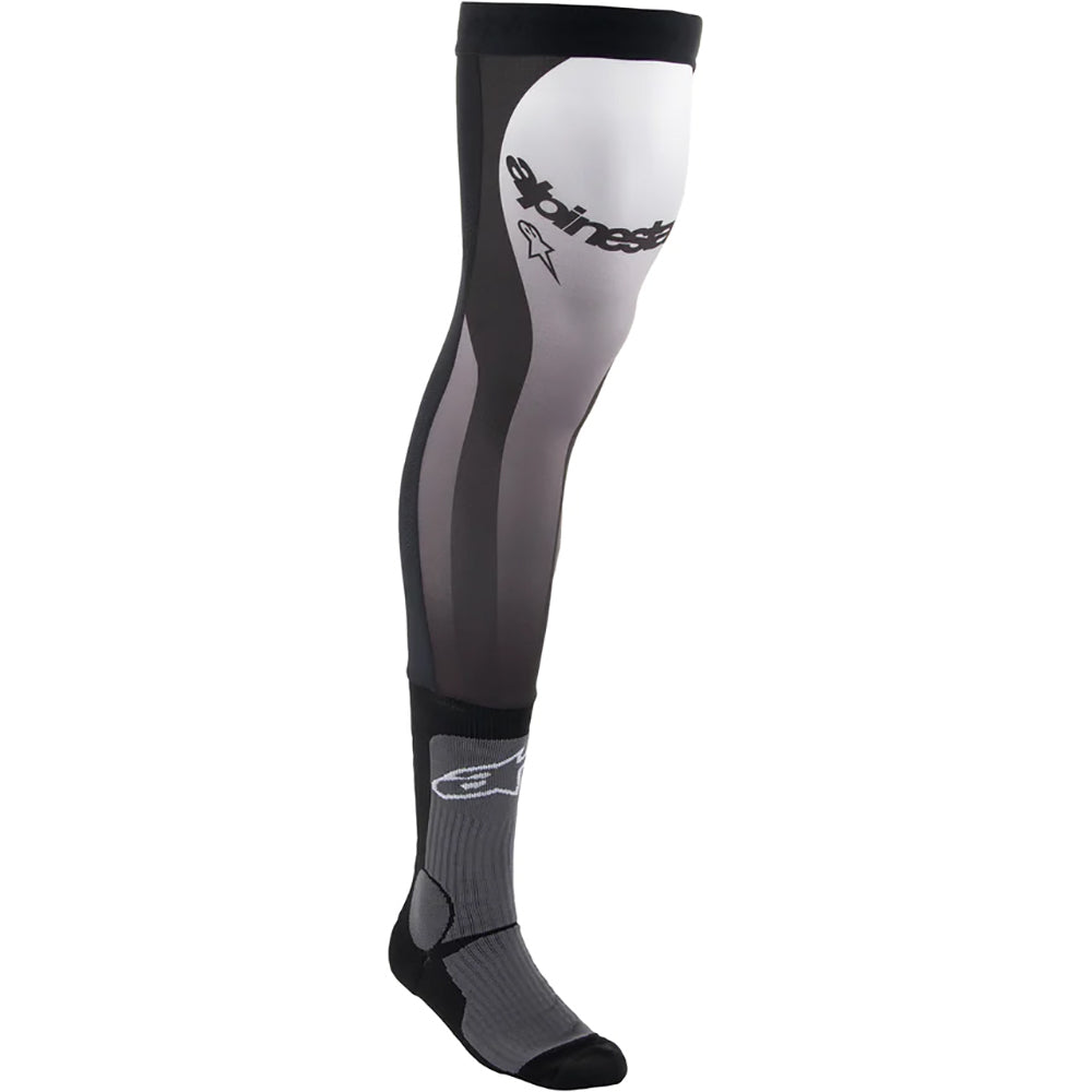 Alpinestars Black / White Knee Brace Socks