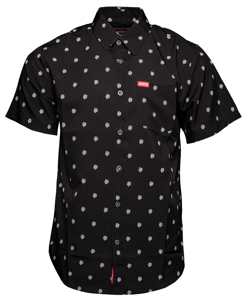 Insignia Short Sleeve Party Shirt - Black/White