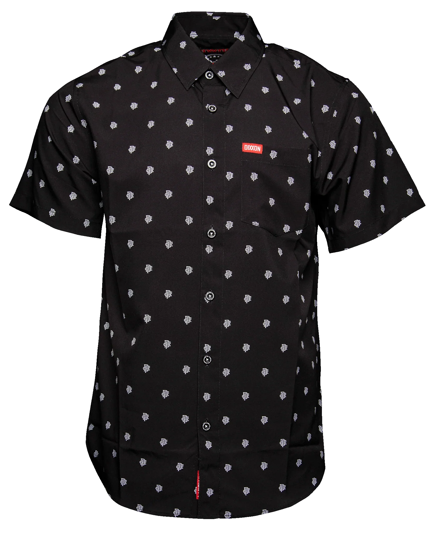 Insignia Short Sleeve Party Shirt - Black/White