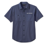 Men's Wicked Short Sleeved Performance Shirt - Ombre Blue