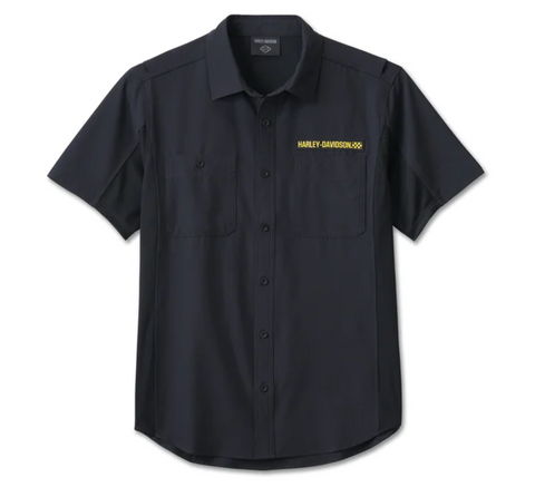 Men's Wicked Short Sleeved Performance Shirt - Harley Black