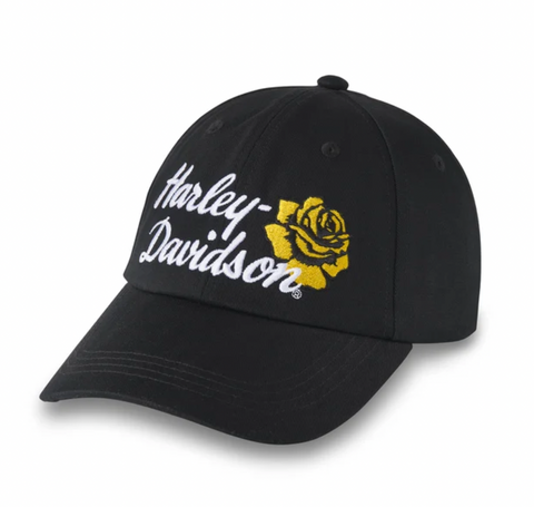 Rose Racer Adjustable Baseball Cap - Harley Black