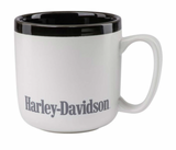 Harley-Davidson® Ceramic Coffee Mug 16 Oz. Limited Edition White & Black