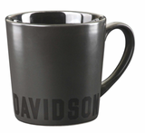 Harley-Davidson® Bold H-D Text Ceramic Coffee Mug - Matte Black - 16 oz.