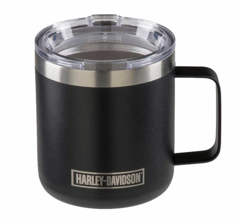 Harley-Davidson® Etched H-D Stainless Steel Travel Mug w/ Lid - 12 oz. HDX-98629