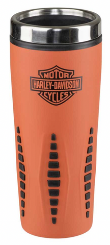 Harley-Davidson Core B&S Orange Stainless Steel Travel Mug HDX-98611