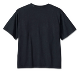 Women's Bar & Shield Oversized Boxy Tee - Black Beauty