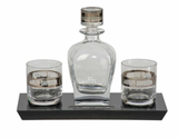 Harley-Davidson® Bar & Shield Logo Glass Decanter & Whiskey Glasses Set - 23 oz.