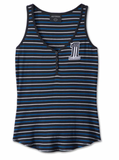 Women's #1 Racing Striped Tank - YD Stripe - Harley Black