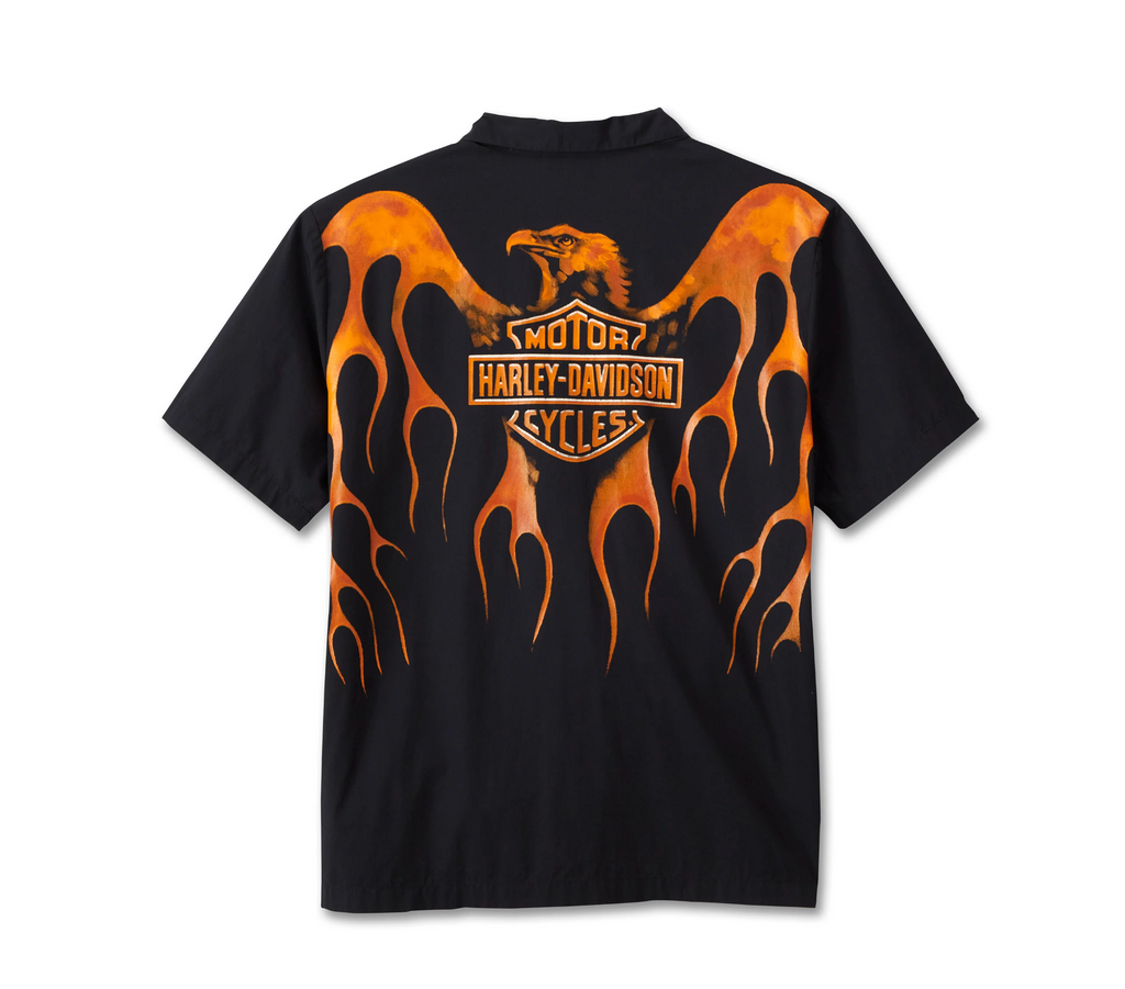 Men's Burning Eagle Short Sleeve Shirt