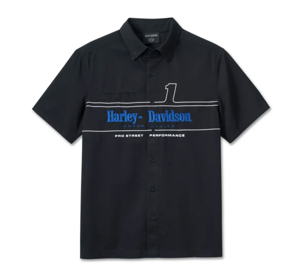 #1 Racing Short Sleeve Shirt para hombre - Black Beauty
