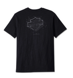 Men's Bar & Shield 3D Pocket Tee - Black Beauty