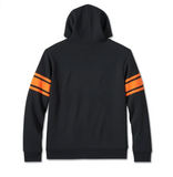 Men's #1 Racing Pullover Hoodie - Black/Orange