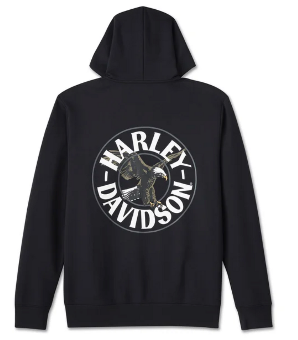 Men's Spirit of Freedom Zip-Up Hoodie - Harley Black