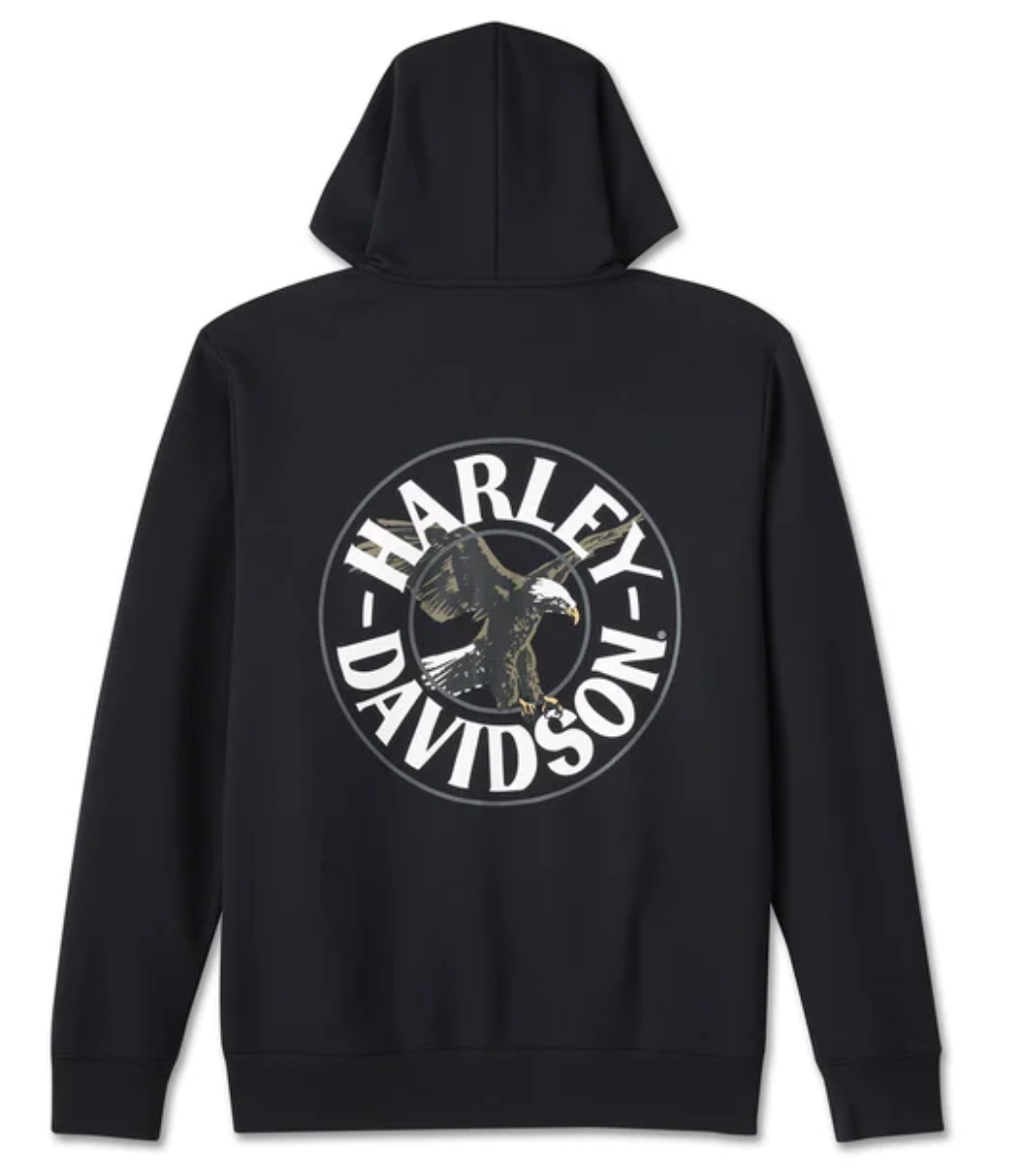 Men's Spirit of Freedom Zip-Up Hoodie - Harley Black