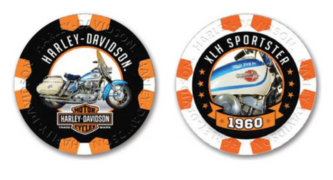 Harley-Davidson® Vintage Series 13 - 1960 XLH Sportster Collectible Poker Chips