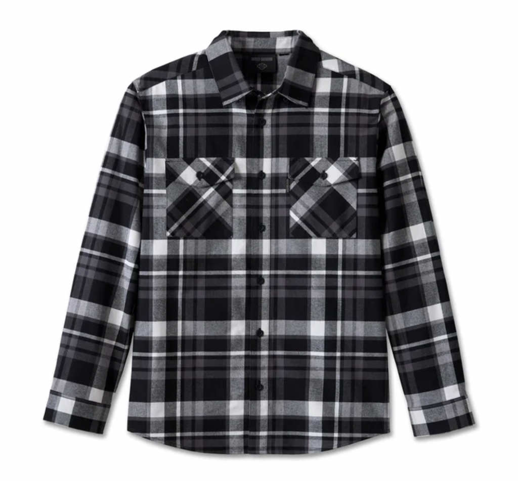 Men's Essence Shirt - Black Plaid