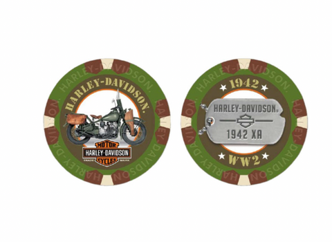 Harley-Davidson® Military Series Charlie 3 1942 XA Collectible Poker Chips 6743