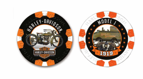 Harley-Davidson® Vintage Series 4 - 1919 Model J Collectible Poker Chips