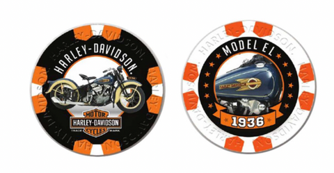 Harley-Davidson® Vintage Series 8 - 1936 Model EL Collectible Poker Chips