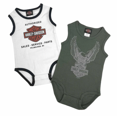 BOY'S 2PK RIB BODYSUIT