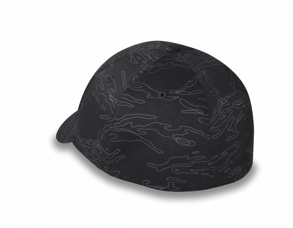 Enflame Bar & Shield Stretch-Fit Baseball Cap - Harley Black