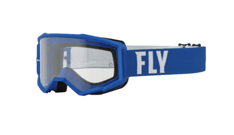 Fly 2023 Focus Goggles Blue/White w/Clear Lens