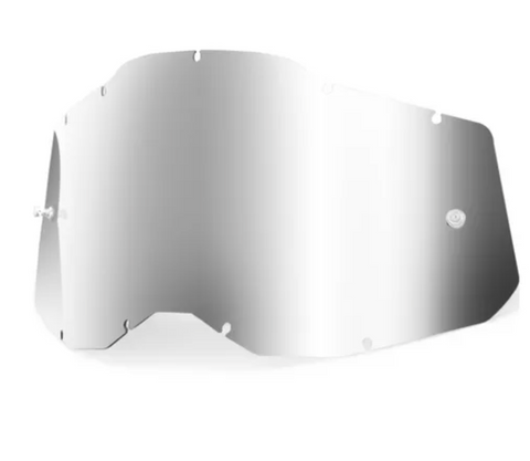 100% Racecraft2, Accuri 2 & Strata2 Mirror Silver Lens