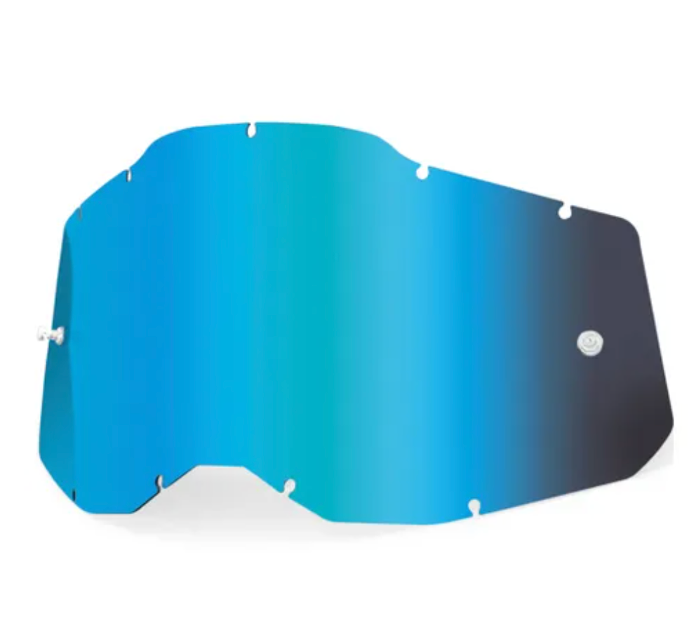 100% Racecraft2, Accuri 2 & Strata2 Mirror Blue Lens