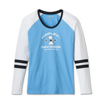 Women's First-Class Long Sleeve Raglan Top - Colorblock - All Aboard & Bright White