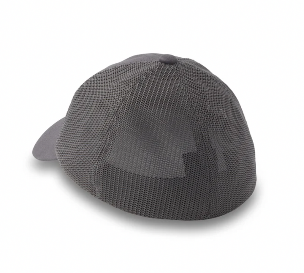 H-D Oil Can Bar & Shield Stretch-Fit Cap - Blackened Pearl Heather
