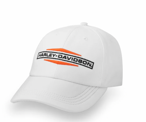 Women's Stacked Bar & Shield Ponytail Cap - Bright White