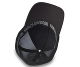 H-D Oil Can Bar & Shield Stretch-Fit Cap - Harley Black