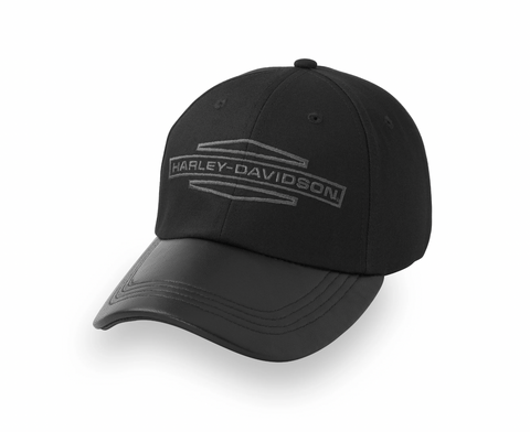 Women's Stacked Bar & Shield Ponytail Cap - Harley Black