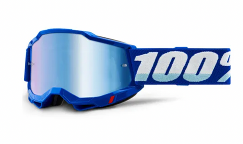 100% Accuri 2 Goggle Blue Mirror Blue Lens