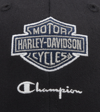 Champion x Harley-Davidson Adjustable Baseball Cap - Black & Navy Champion