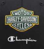 Champion x Harley-Davidson Adjustable Baseball Cap - Black & Dark Green Champion