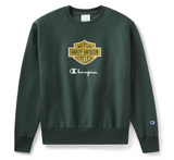 Champion x Harley-Davidson Fanatic Crew Neck Sweatshirt - Dark Green Champion