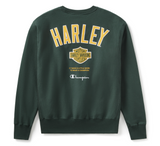 Champion x Harley-Davidson Fanatic Crew Neck Sweatshirt - Dark Green Champion