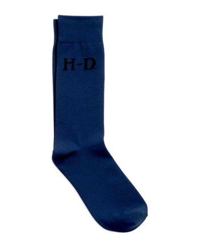 Harley-Davidson® Men's H-D Trouser Sock, Microfiber Dress- Navy