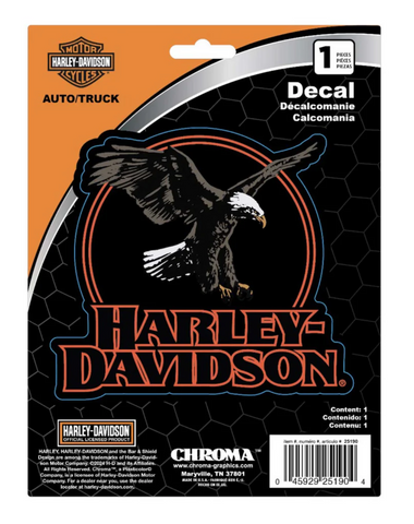 Harley-Davidson® Circle Eagle H-D Text Graphic Vinyl Decal