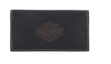 Laser Logo Rodeo Wallet in Black - Black