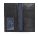 Laser Logo Rodeo Wallet in Black - Black