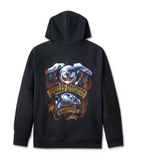 Loaded with Horsepower Raglan Hoodie - Harley Black