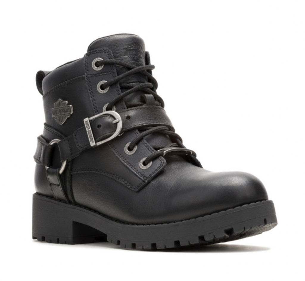Harley-Davidson® Women's Kelley Harness Ride WP Black Motorcycle Boots