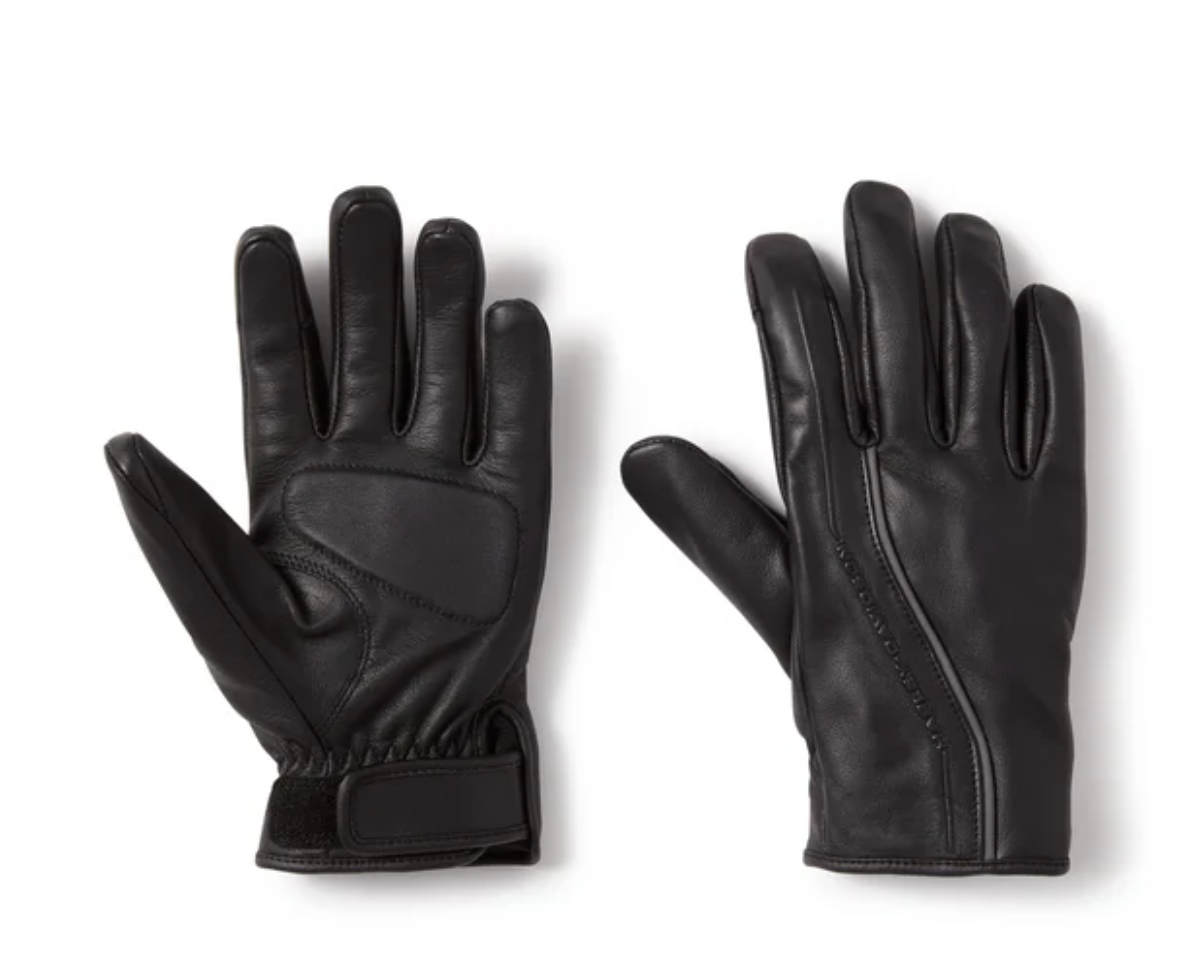H-D Waterproof Leather Riding Gloves